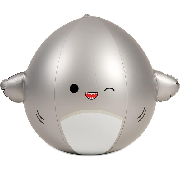 GORDON 🦈 20 inch Squishmallow Inflatable Shark Beach Ball X BigMouth BNIB - Picture 2 of 8